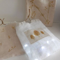 Sac avec guirlande lumineuse